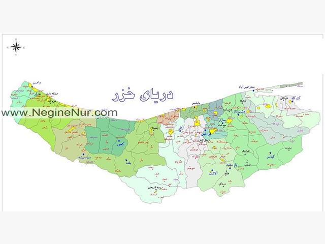 نقشه شهر آمل و خرید ویلا در آمل